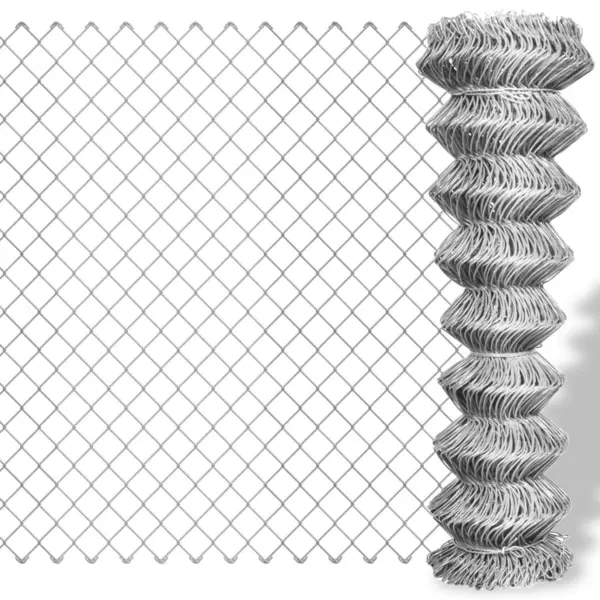 Gossi gard legatura din plasa, argintiu, 15 x 1,25 m, otel galvanizat