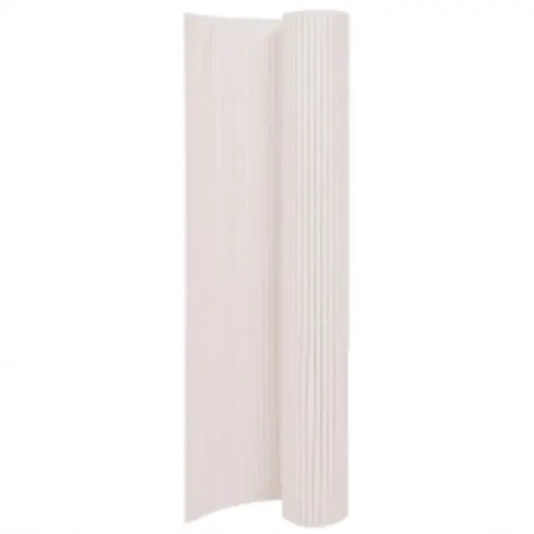 Gossi gard pentru gradina cu 2 fete, alb, 110x500 cm