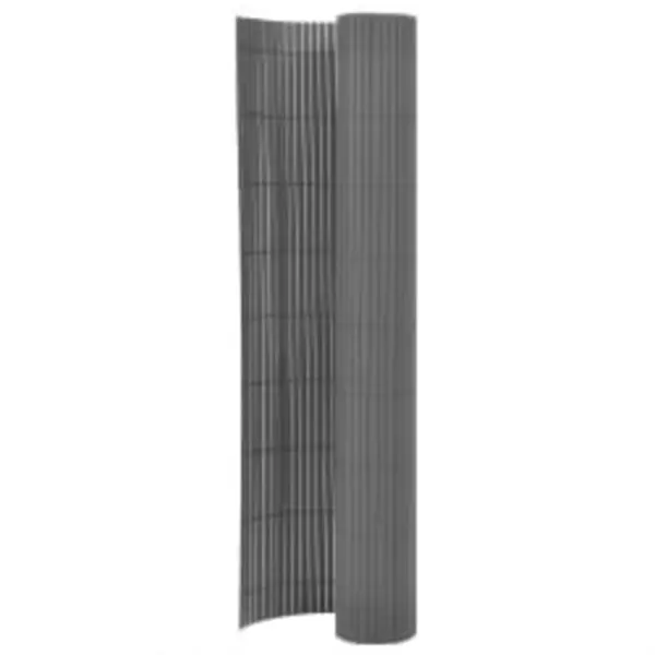 Gossi gard pentru gradina cu 2 fete, gri, 110x500 cm