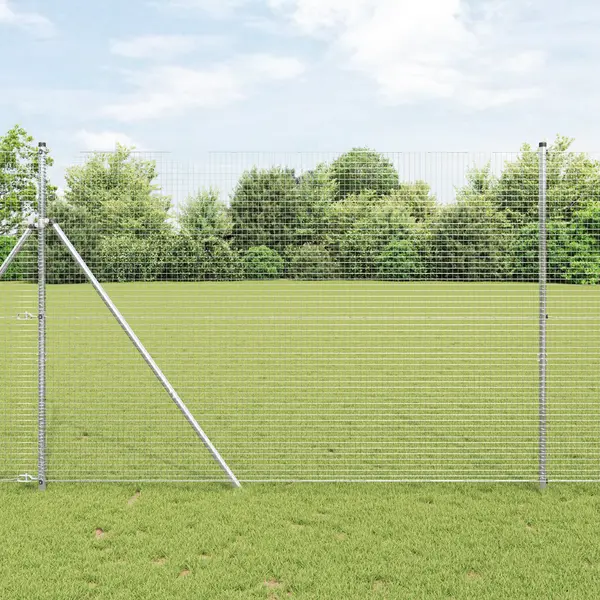 Gossi gard sarma sudata cu 13 stalpi 1.5x25 m otel galvanizat