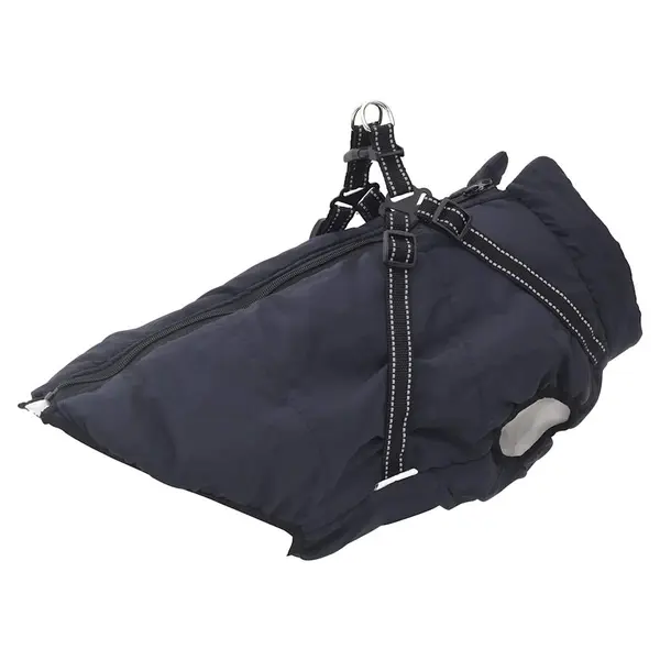 Gossi haina caini cu ham impermeabila reflectorizanta, bleumarin, 6xl