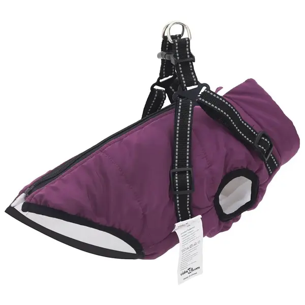 Gossi haina caini cu ham impermeabila reflectorizanta, violet, l