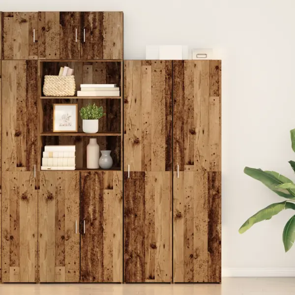 Gossi highboard lemn vechi 40x42.5x185 cm lemn compozit