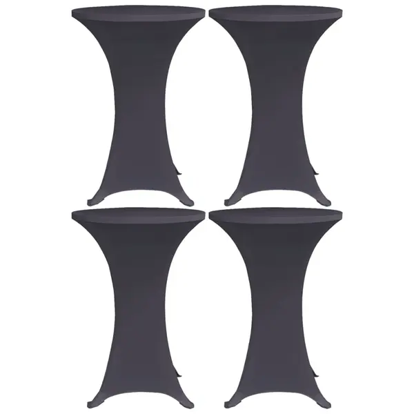 Gossi husa de masa elastica, 4 buc., antracit, 60 cm