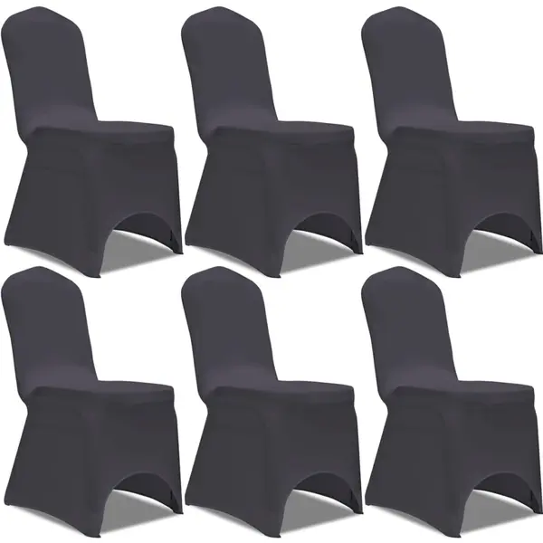 Gossi husa de scaun elastica, 6 buc., antracit