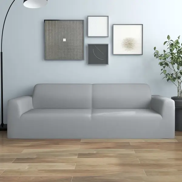 Gossi husa elastica pentru canapea cu 3 locuri poliester jerseu, gri