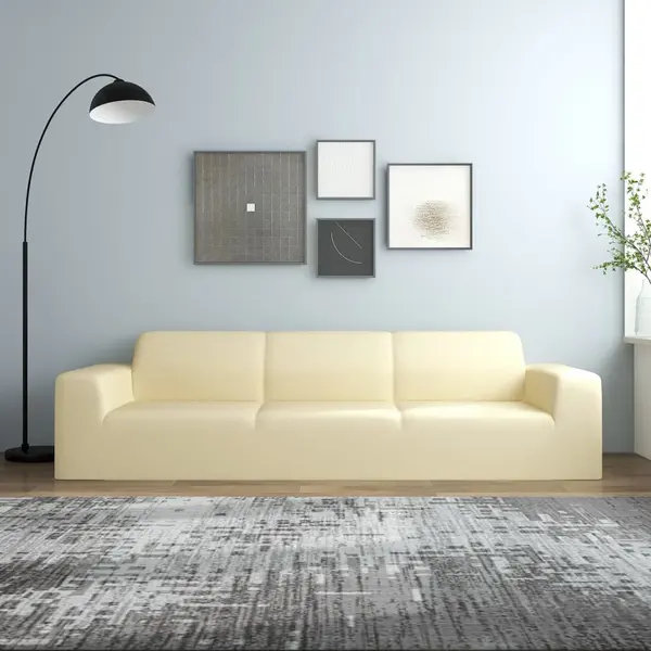 Gossi husa elastica pentru canapea cu 4 locuri poliester jersey crem