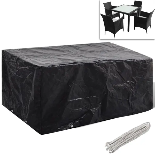 Gossi husa mobilier gradina, 8 ocheti, 180x140x90 cm