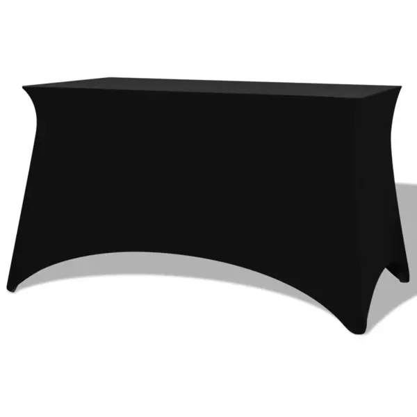 Gossi huse de masa elastice, 2 buc, 243 x 76 x 74 cm, negru