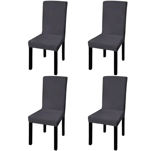 Gossi huse de scaun elastice drepte, 4 buc., antracit