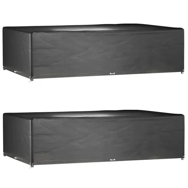 Gossi huse mobilier gradina, 2 buc, 16 ocheti, 325x205x90 cm, patrat