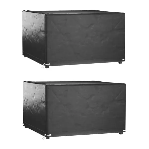 Gossi huse mobilier gradina, 2 buc, 8 ocheti, 132x132x80 cm, patrat