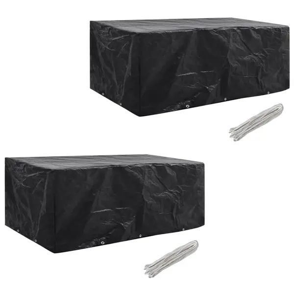 Gossi huse mobilier gradina, 2 buc, 8 persoane, 229x113 cm poliratan