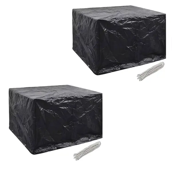 Gossi huse mobilier gradina 2 buc. set poliratan 8 ocheti 113x113 cm