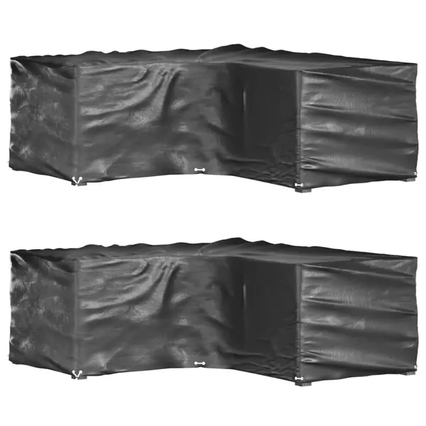 Gossi huse mobilier gradina forma l, 2 buc, 16 ocheti, 215x215x70 cm