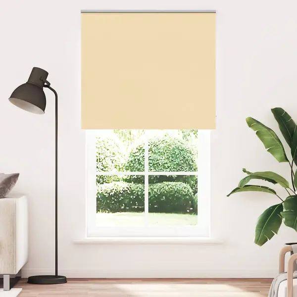 Gossi jaluza cu role opace bej 140x210 cm latime material 136,6 cm