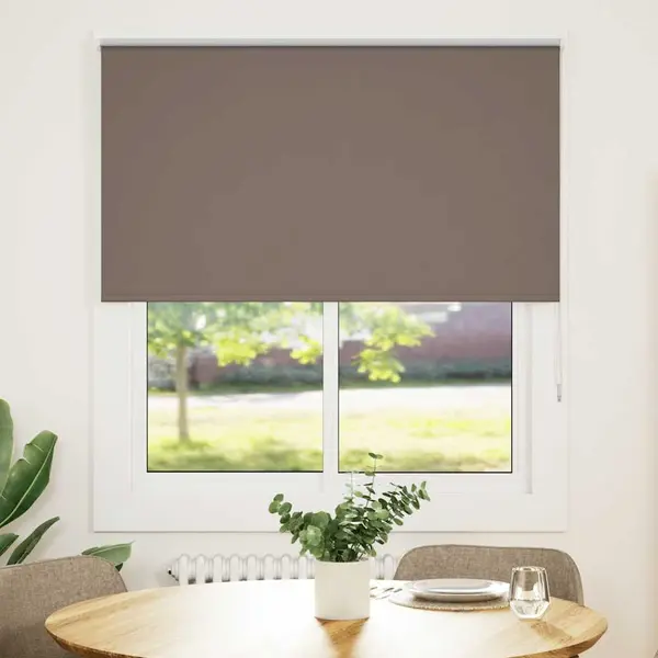 Gossi jaluza cu role opace cafea 125x150 cm latime material 121,6 cm
