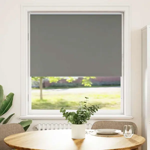 Gossi jaluza cu role opace gri 100x130 cm latime tesatura 95,7 cm
