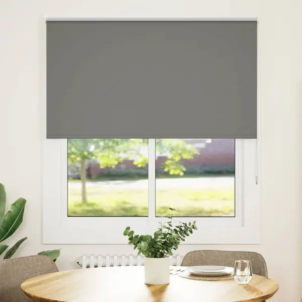 Gossi jaluza cu role opace gri 120x130 cm latime material 116,6 cm