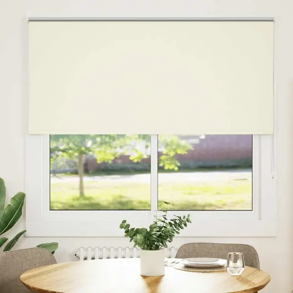 Gossi jaluza cu role opace ivoar 145x130 cm latime material 141,6 cm