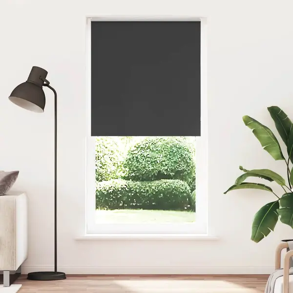 Gossi jaluza cu role opace negru 100x210 cm latime tesatura 95,7 cm