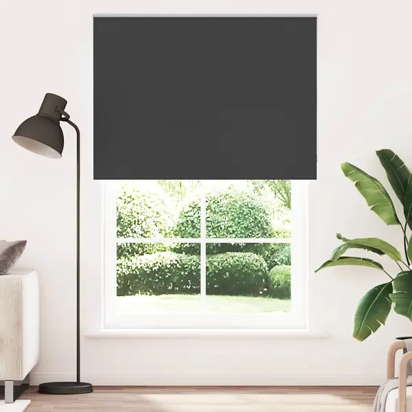 Gossi jaluza cu role opace negru 155x230 cm latime material 151,6 cm