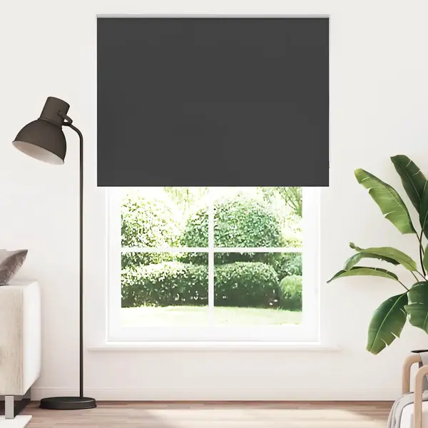 Gossi jaluza cu role opace negru 160x210 cm latime material 156,6 cm
