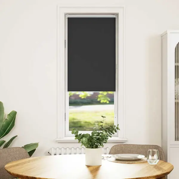 Gossi jaluza cu role opace negru 45x150 cm latime material 40,7 cm