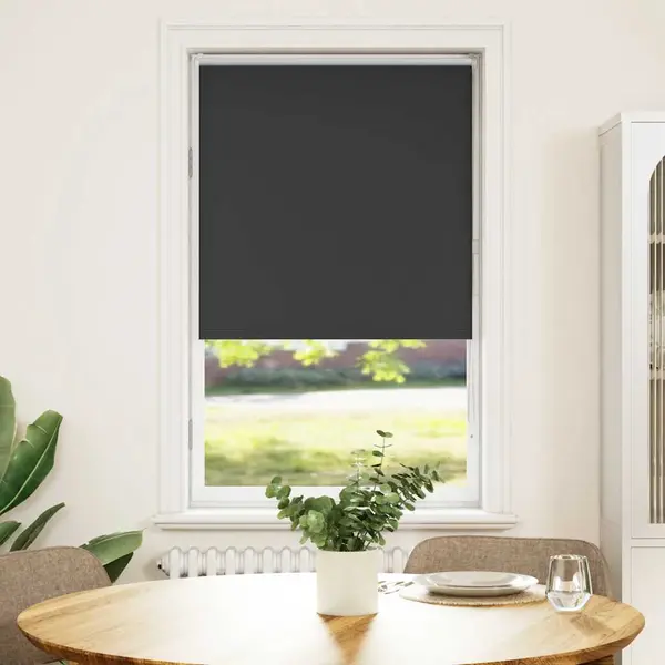 Gossi jaluza cu role opace negru 70x150 cm latime material 65,7 cm