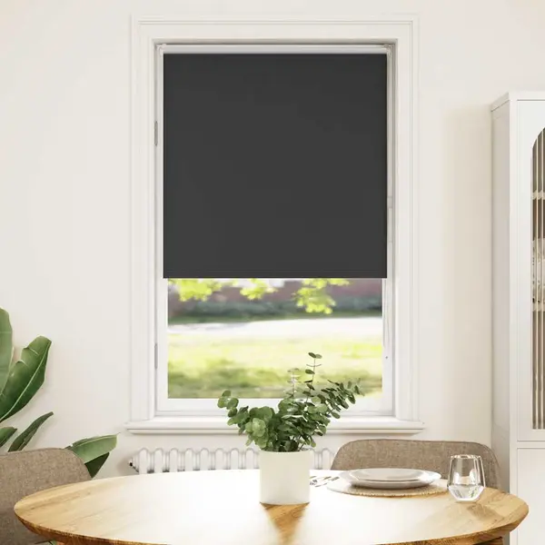 Gossi jaluza cu role opace negru 75x150 cm latime material 70,7 cm