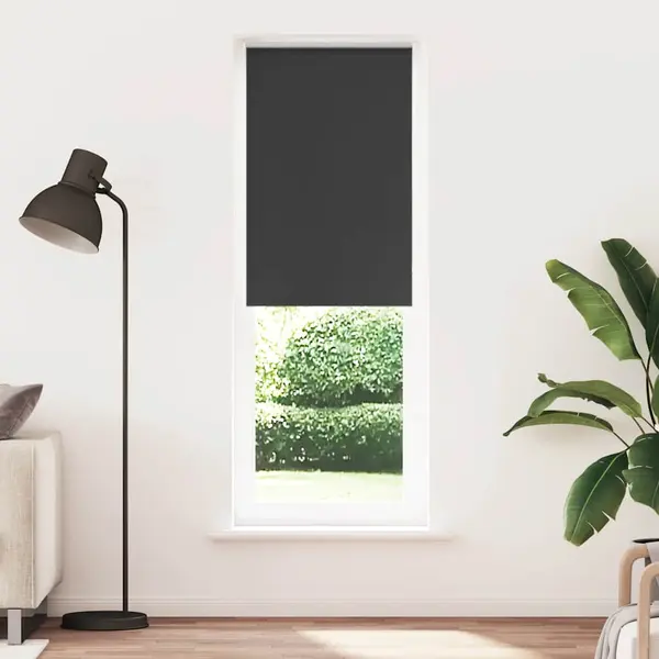 Gossi jaluza cu role opace negru 80x230 cm latime material 75,7 cm