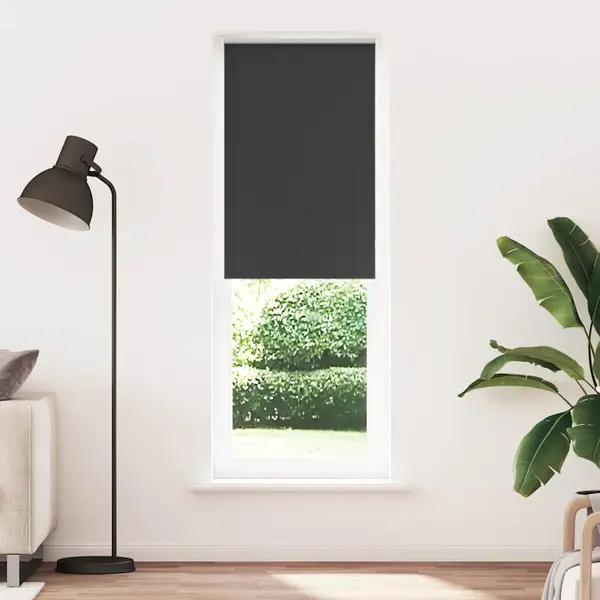 Gossi jaluza cu role opace negru 85x230 cm latime material 80,7 cm