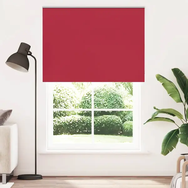 Gossi jaluza cu role opace rosu 145x230 cm latime material 141,6 cm