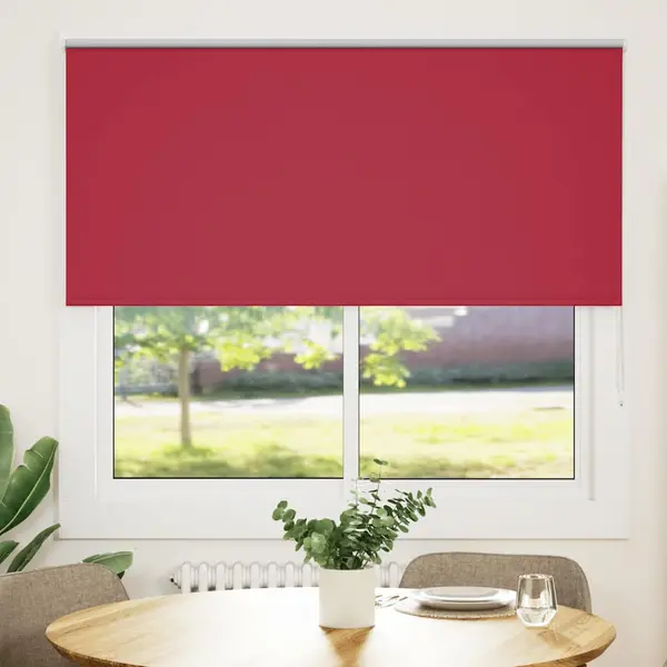 Gossi jaluza cu role opace rosu 165x175 cm latime material 161,6 cm