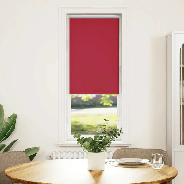Gossi jaluza cu role opace rosu 60x130 cm latime material 55,7 cm