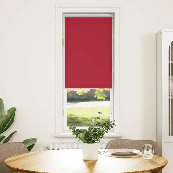 Gossi jaluza cu role opace rosu 60x150 cm latime material 55,7 cm