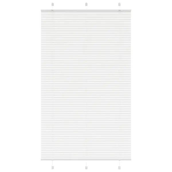 Gossi jaluza plisata alb 115x200 cm latime tesatura 114,4 cm