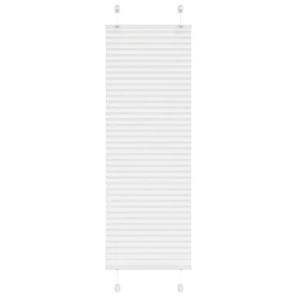 Gossi jaluza plisata alb 45x100 cm latime tesatura 44,4cm poliester