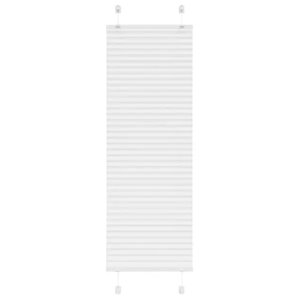Gossi jaluza plisata alb 50x100 cm latime tesatura 49,4cm poliester