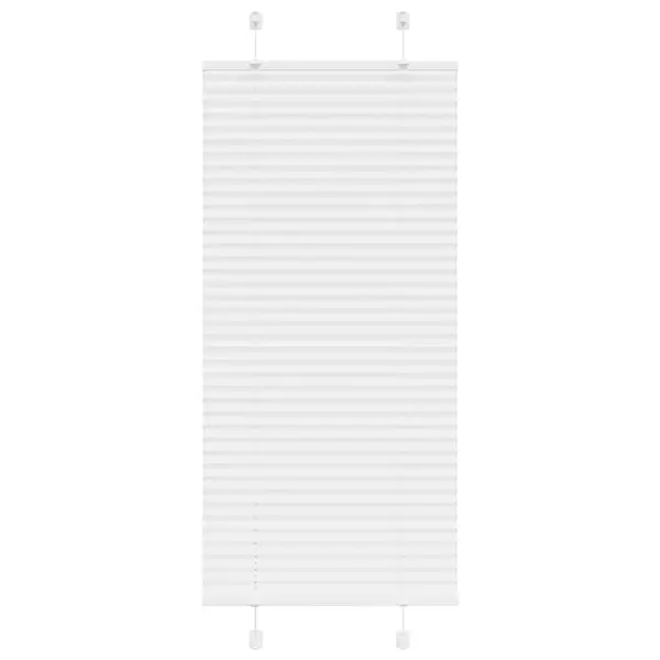 Gossi jaluza plisata alb 55x100 cm latime tesatura 54,4cm poliester