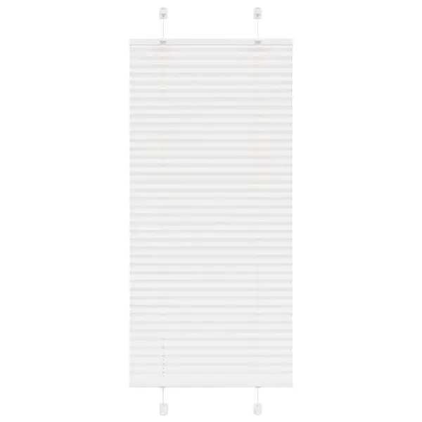 Gossi jaluza plisata alb 65x150 cm latime tesatura 64,4cm poliester