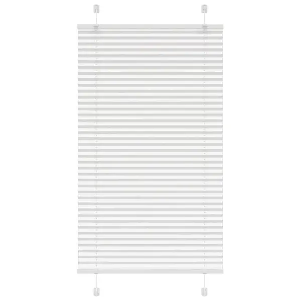 Gossi jaluza plisata alb 75x100cm latime tesatura 74,4 cm poliester
