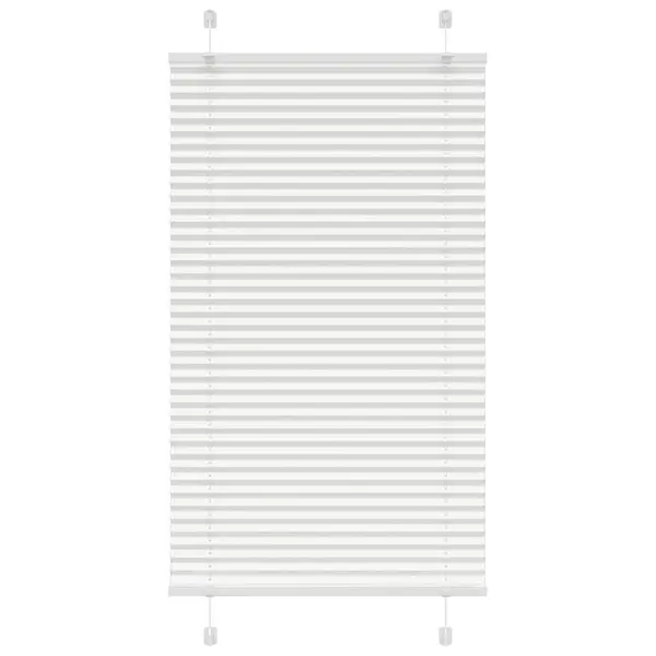 Gossi jaluza plisata alb 75x150 cm latime tesatura 74,4cm poliester