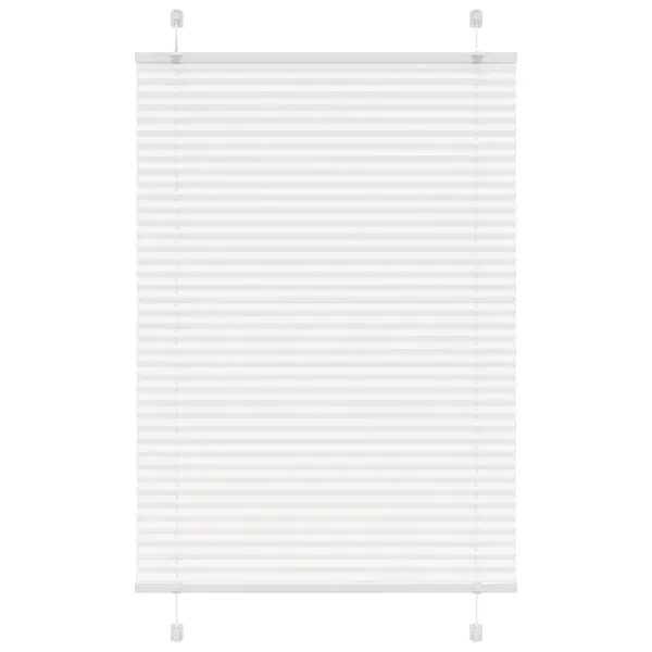 Gossi jaluza plisata alb 85x150 cm latime tesatura 84,4cm poliester