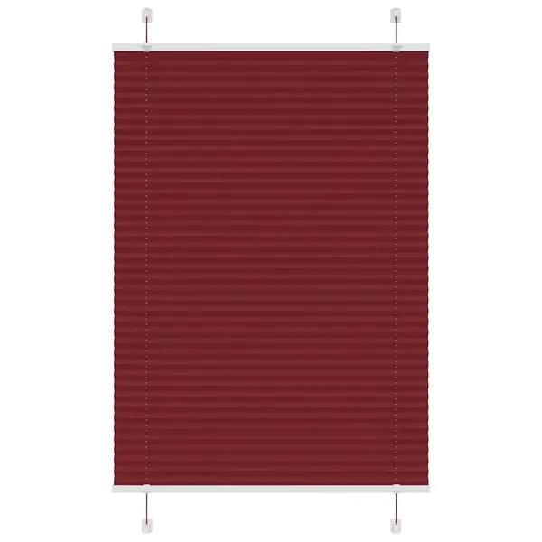 Gossi jaluza plisata bordeaux rosu 100x150 cm latime tesatura 99,4 cm