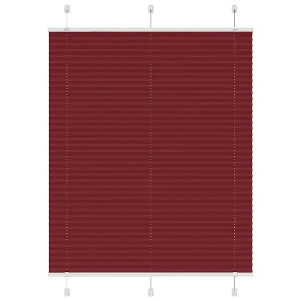 Gossi jaluza plisata bordeaux rosu 105x100 cm latime tesatura 104,4cm