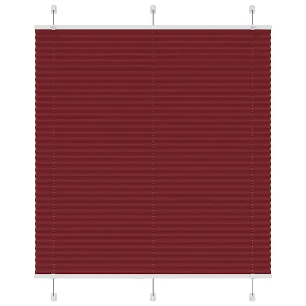 Gossi jaluza plisata bordeaux rosu 120x100 cm latime tesatura