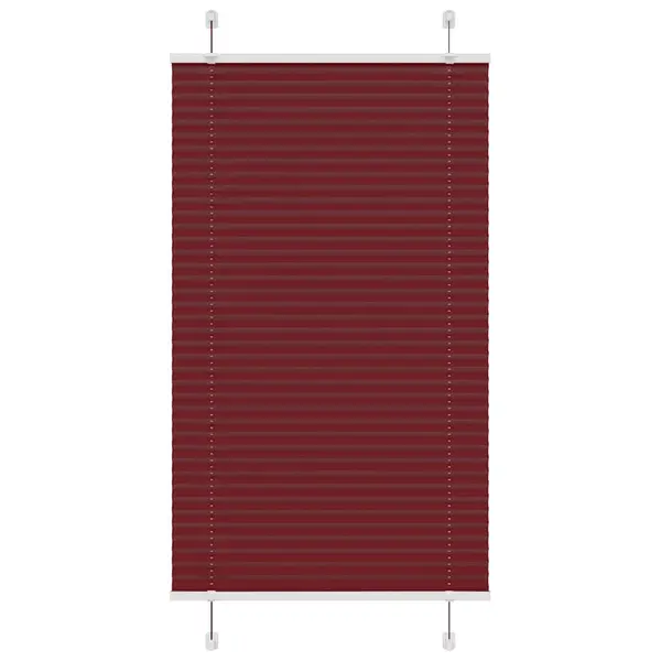 Gossi jaluza plisata bordeaux rosu 75x100 cm latime tesatura 74,4 cm