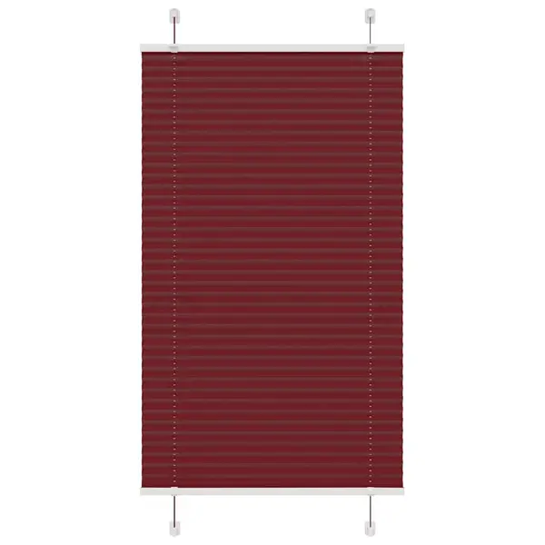 Gossi jaluza plisata bordeaux rosu 80x100 cm latime tesatura 79,4 cm
