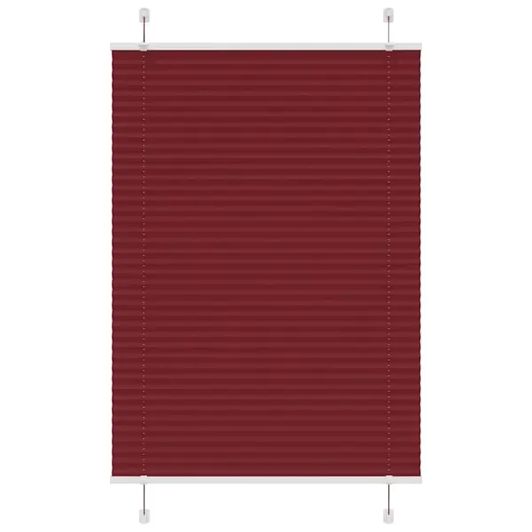 Gossi jaluza plisata bordeaux rosu 85x150 cm latime tesatura 84,4 cm